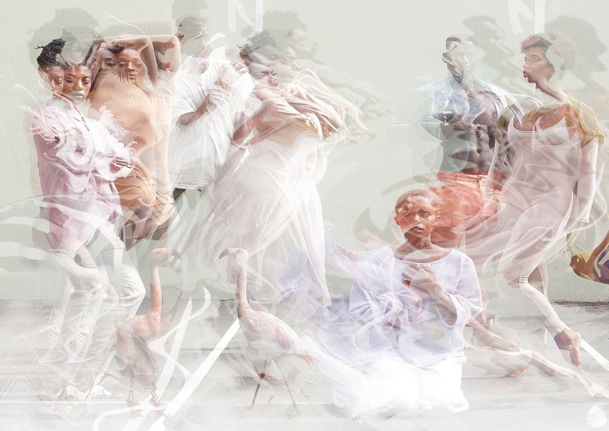 Illustrative Portrait Photograph By Srdjan Jevtic, 47 X 33", Party, Original Artwork