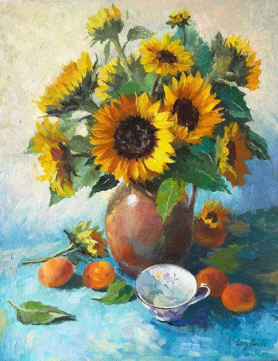 Golden Sunflower Bouquet