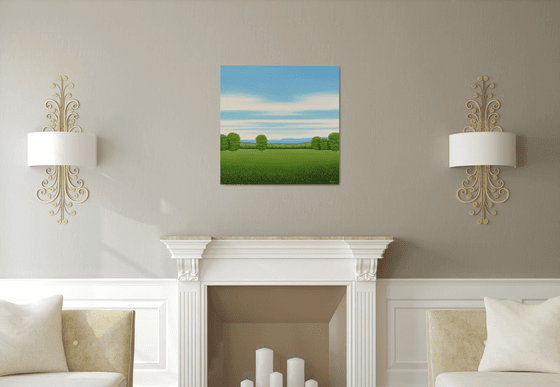 Green Meadow - Blue Sky