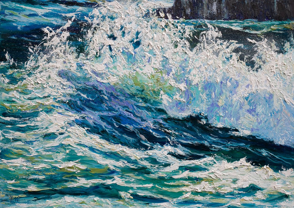 Expressive Oil Painting , Breaking Light By Liudmila Pisliakova, 28 X 20, Artwork For Sale On Artfinder