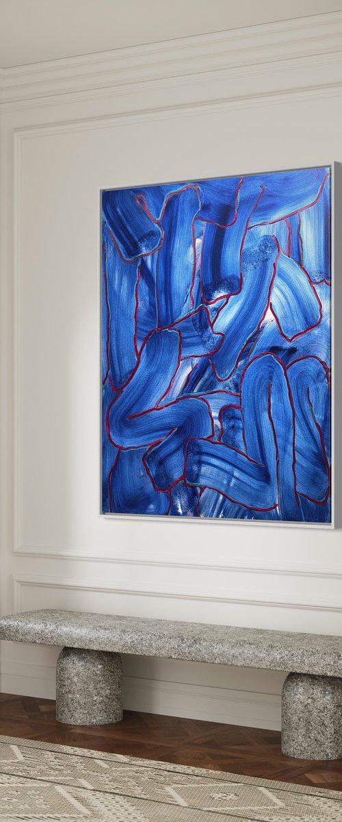 Blues by Makarova Abstract Art