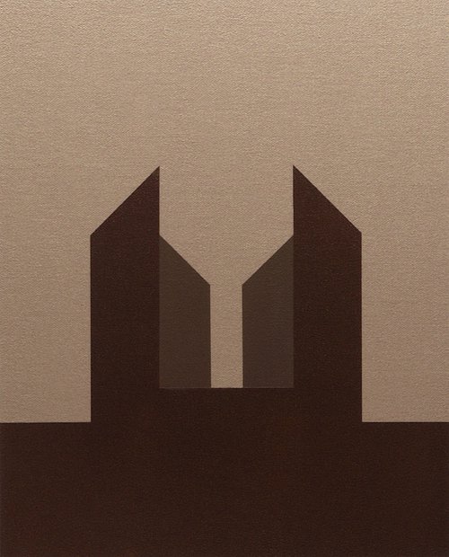 INVICTUS - Modern / Minimal Geometric Painting by Rich Moyers