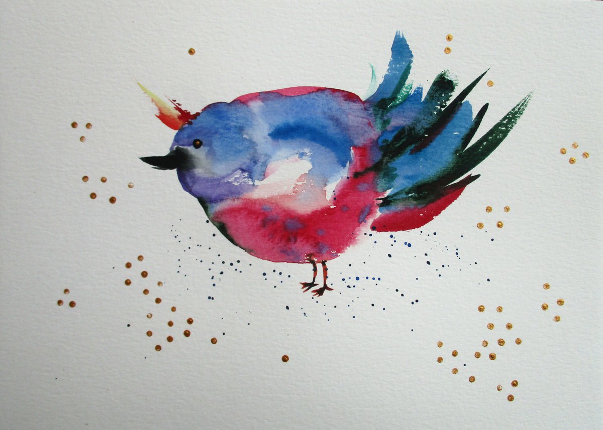 Exotic bird 1 by Valentyna Sokolovska