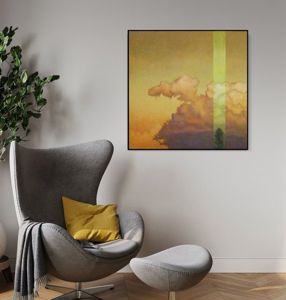 Luminous Anchor, Framed, Oil