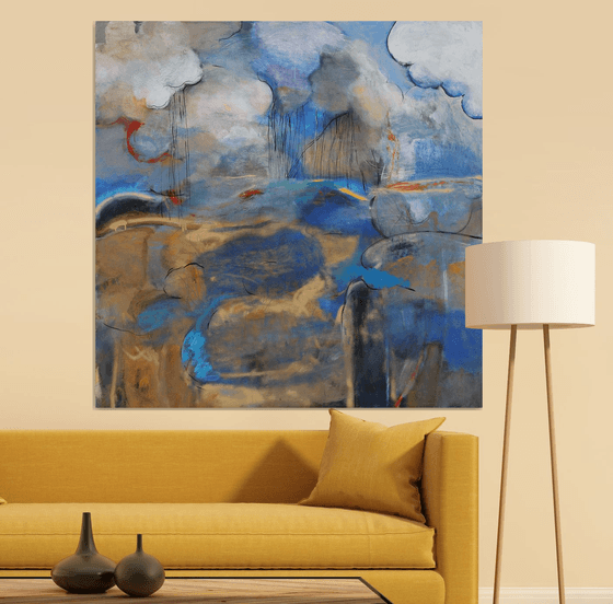 Landscape with Lake and Clouds