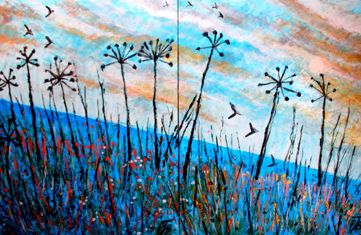  Winter Sun I & Ii. Diptych. By Paul J Best, 30 X 18, Artwork For Sale On Artfinder