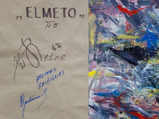 Elmeto N-5 - Abstract Expressionism painting