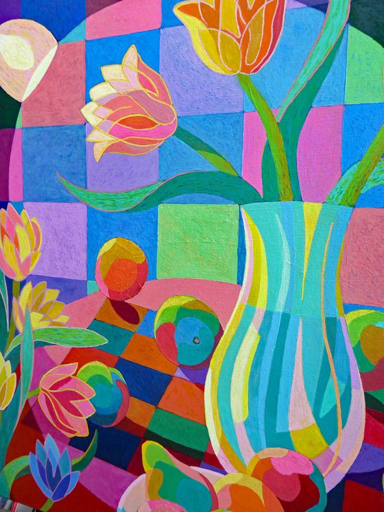 STILL LIFE UNDER SPOTLIGHT