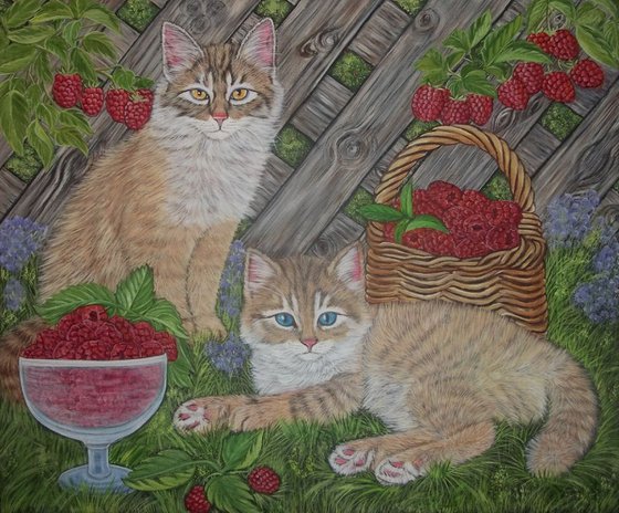 Kittens and Raspberries