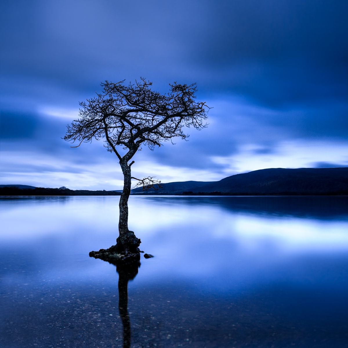 Day is Blue, Loch Lomond, Scottish Highlands by Lynne Douglas