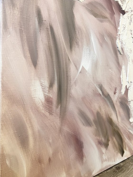 White Cream texture peonies