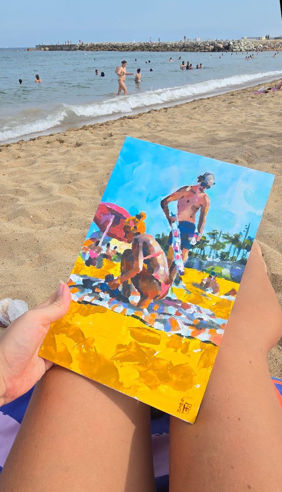On the beach