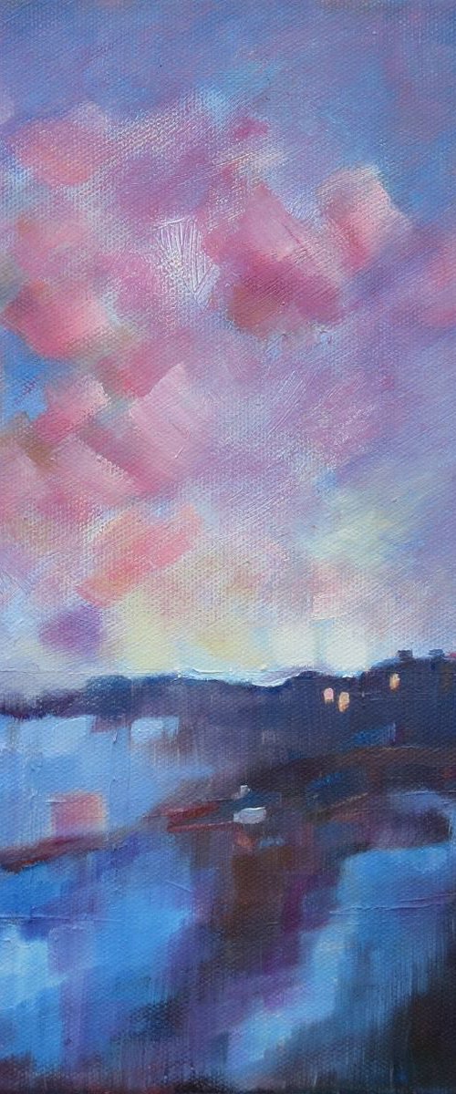 Evening on the Welsh Coast by Mary Kemp