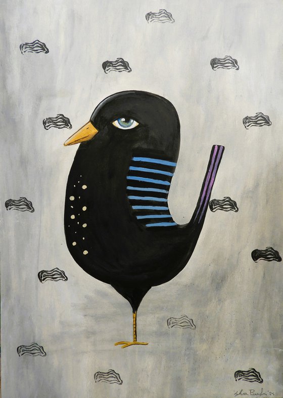 The freaky black bird