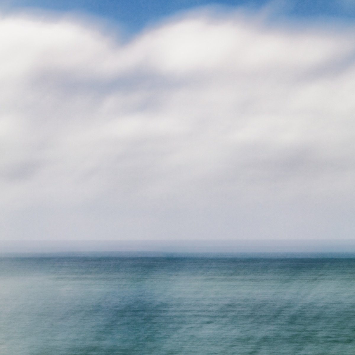 Impressionistic Landscape Photograph By Karim Carella, 35 X 35", The Gulf In Shades (Studio 4), Original Artwork