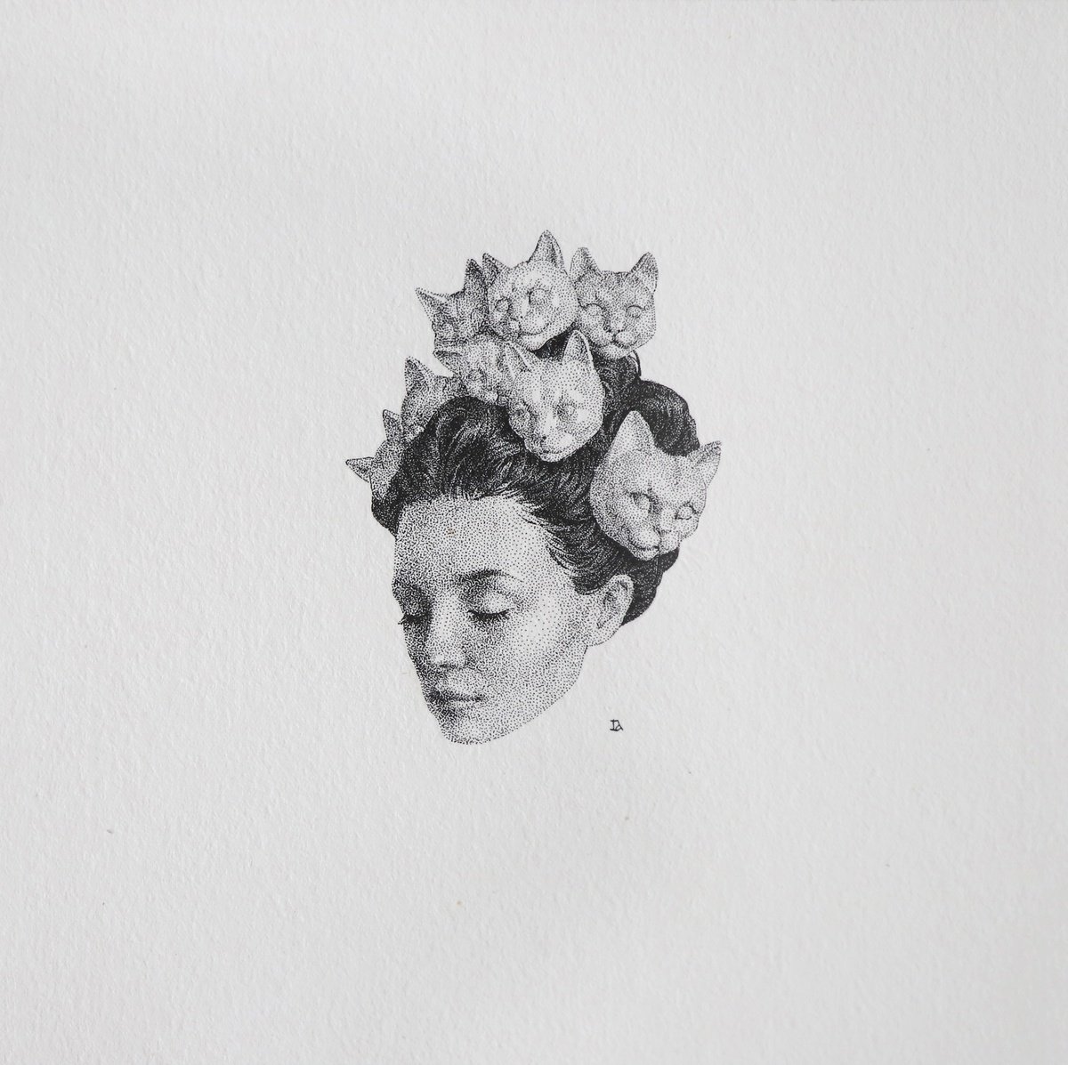 Illustrative Ink Drawing , Crown By Iana Cherepanska, 6 X 6, Artwork For Sale On Artfinder
