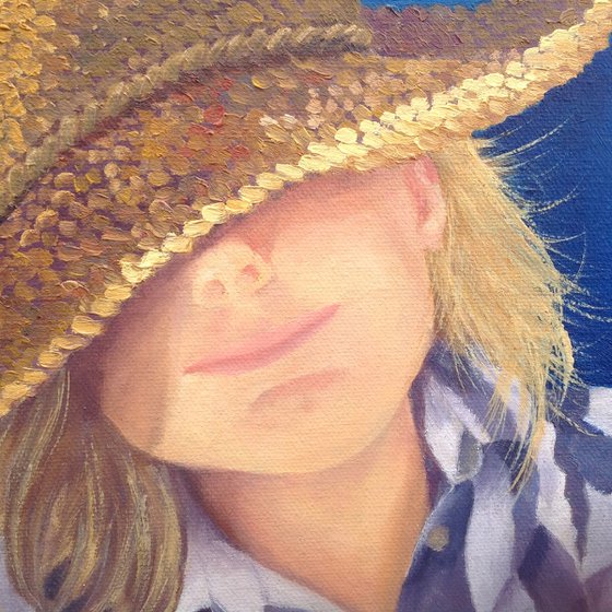 Girl in a Straw Hat
