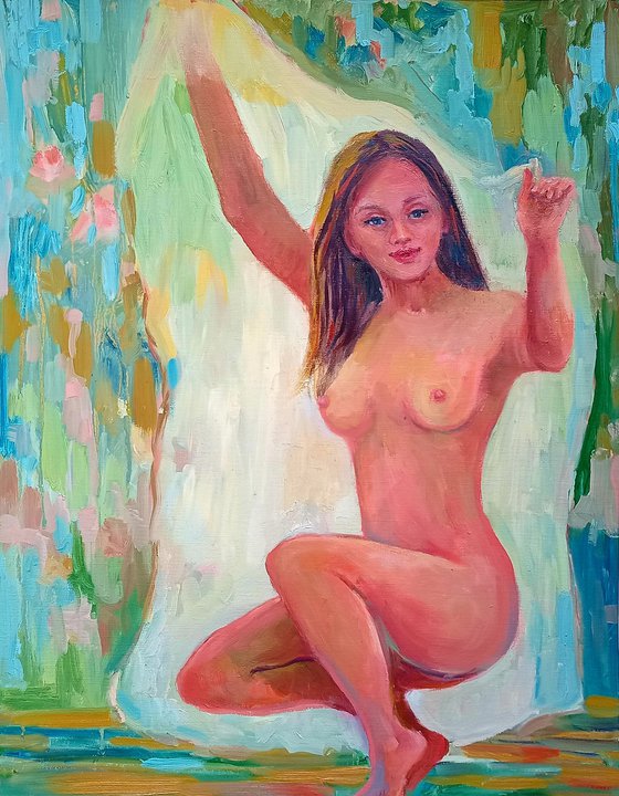 Nude woman