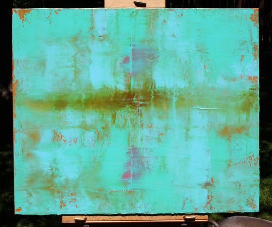 Abstract Teal Green Blue
