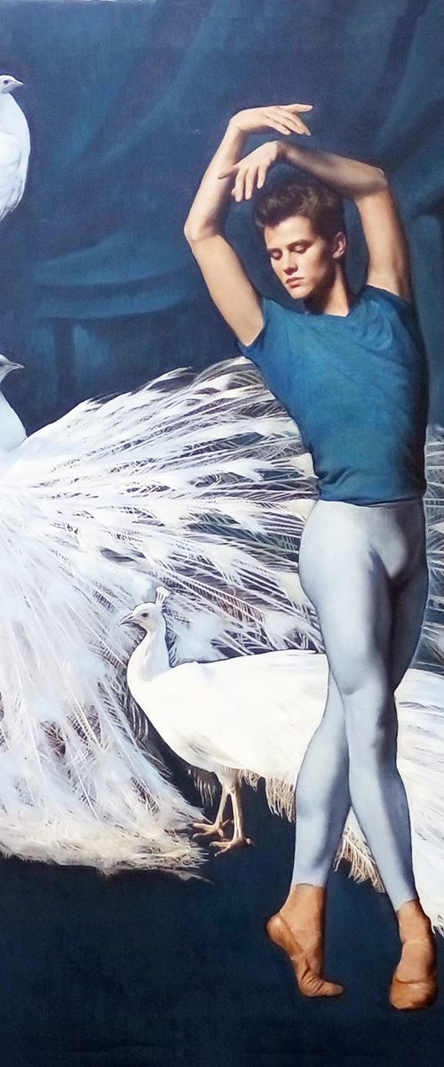 Dancing with White Peacocks. by Tatiana Rezvaya
