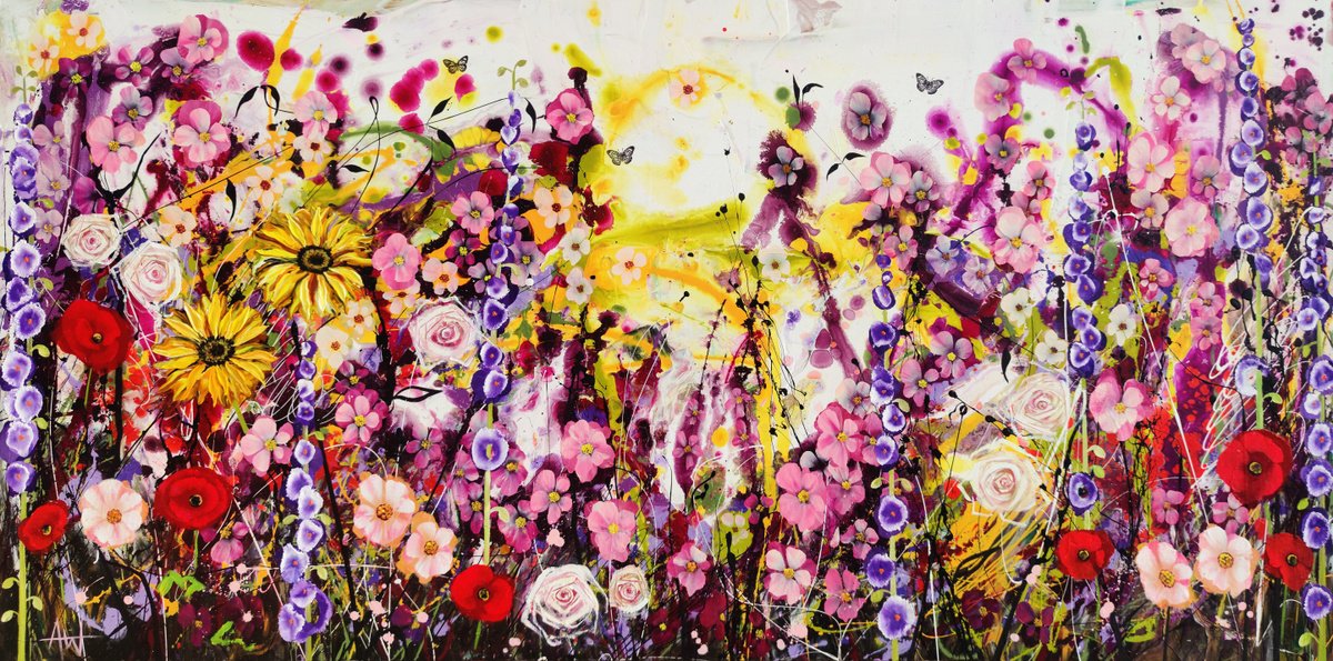 Petalheart Rapture By Angie Wright, 79 X 39, Artwork For Sale On Artfinder