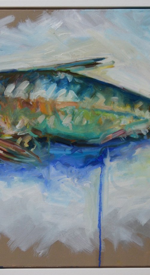 Sardine Blue Drip by Michelle Parsons