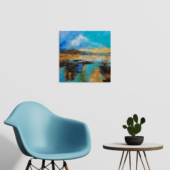 I like to be on the river 2. (50x50cm)