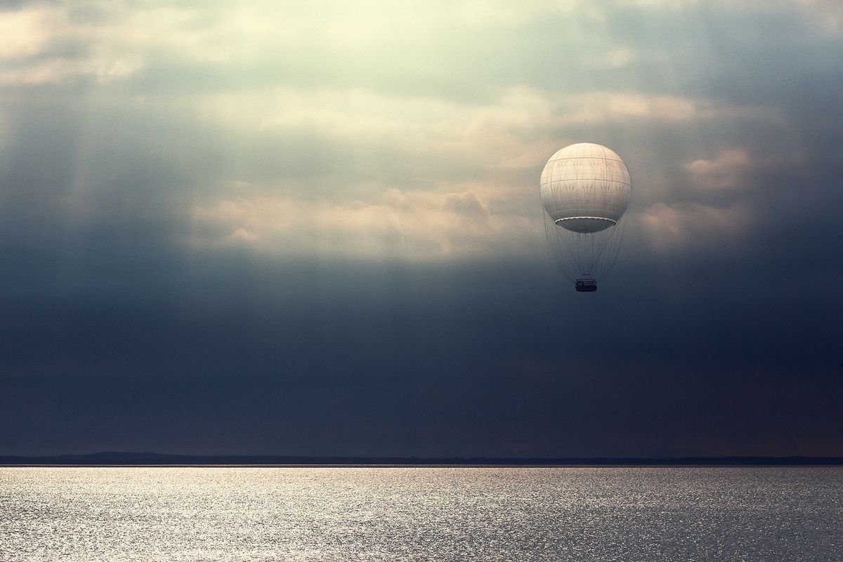 Photorealistic Landscape Photograph By Peter Zelei, 39 X 28", Endless Journey, Original Artwork