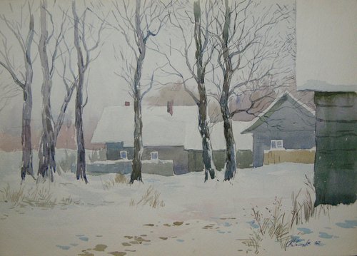 The first snow fell by Valeriy Savenets-1