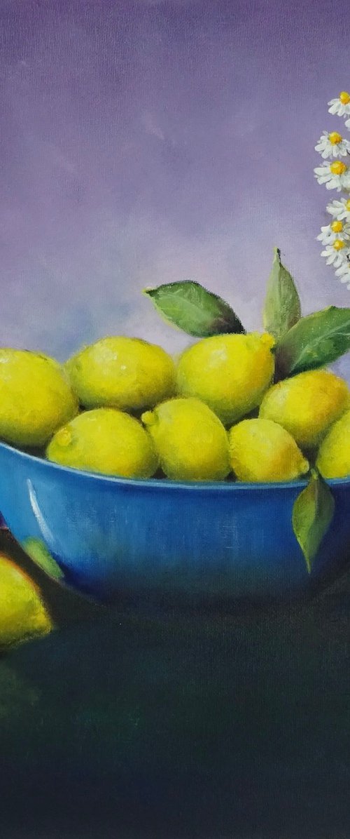 Nine Lemons by Mel Davies Original Art