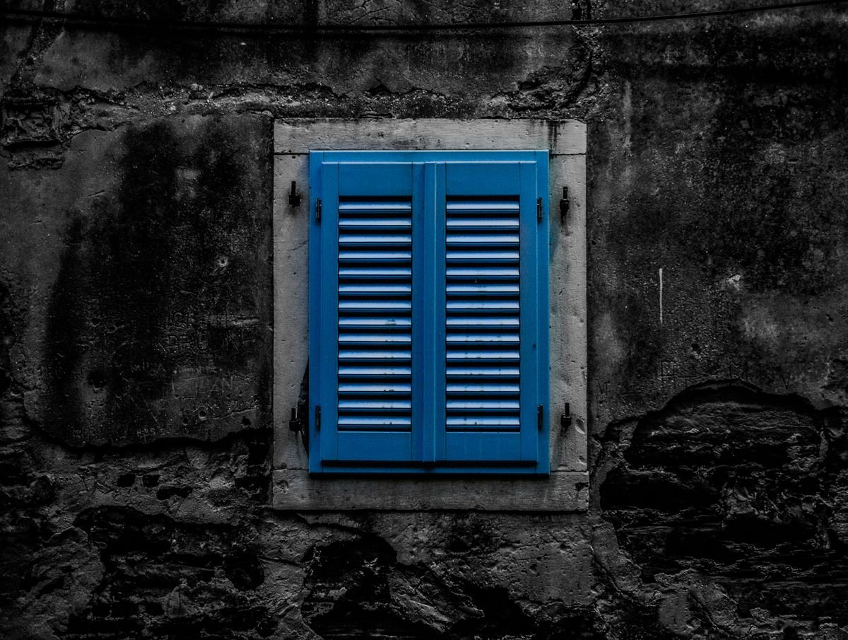 Blue window by Jure Kralj