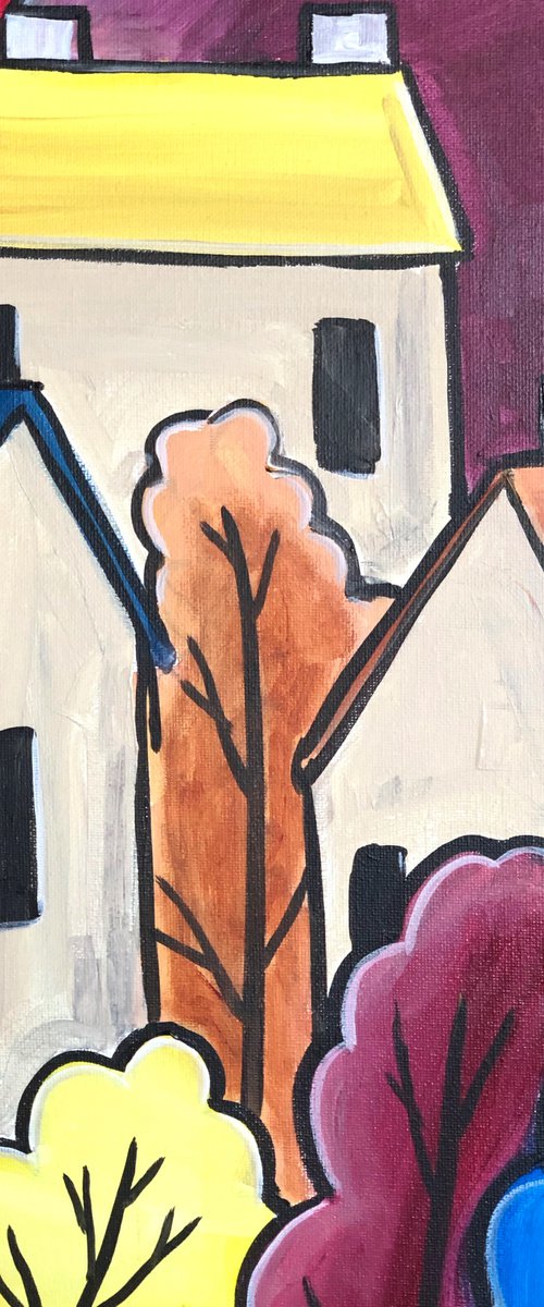 Town Of Colours 5 by Aisha Haider