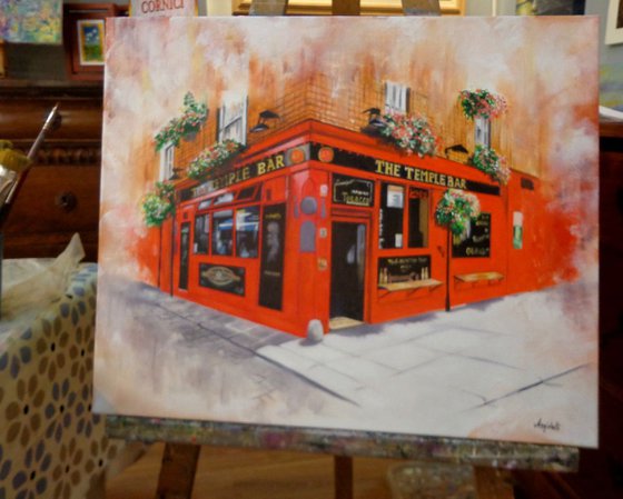 Temple Bar - Dublin - Landscape - original painting