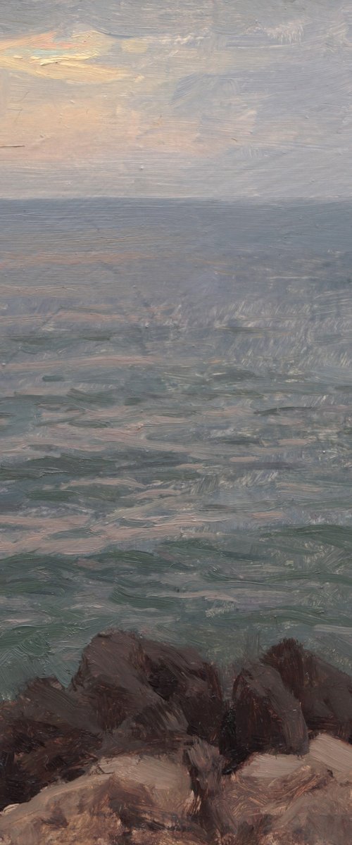 Waves at Sunset by Daniel Thoms