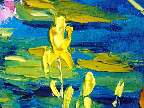 Pond by the Blooming Bank,