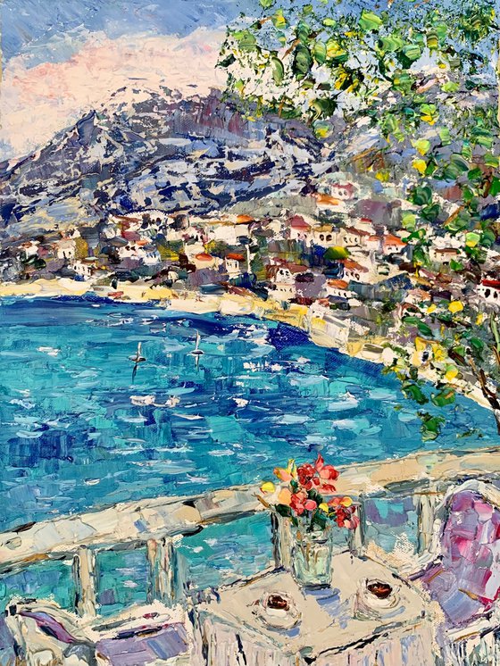 Summer terrace in Amalfi