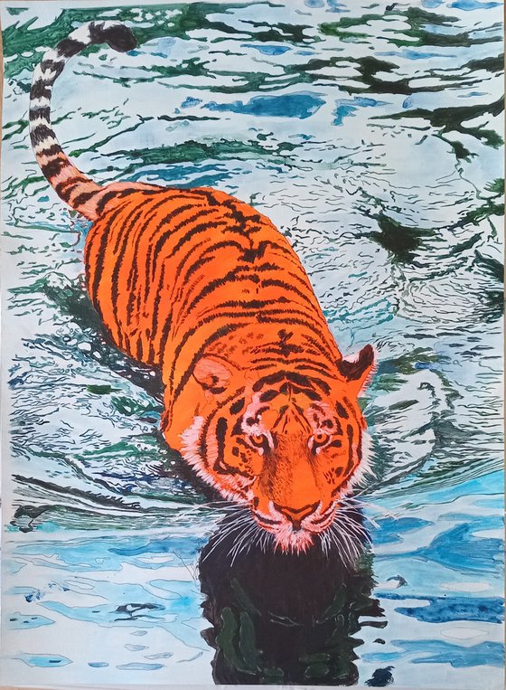 Floating Tiger
