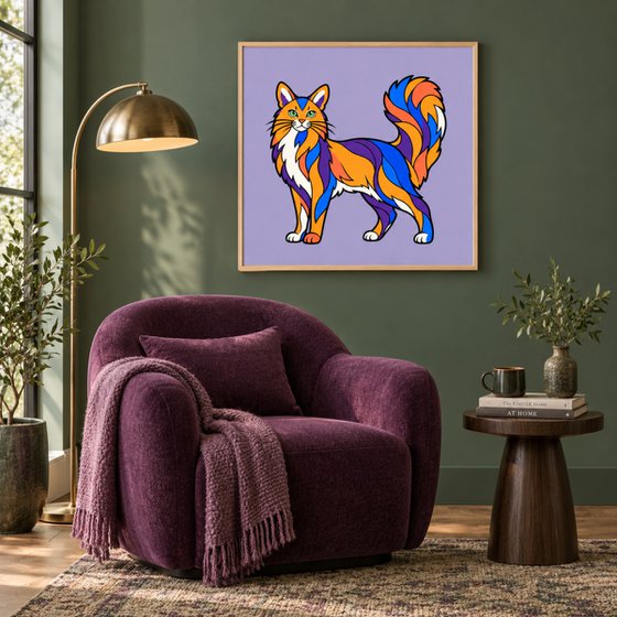 Colorful Somali Cat #34