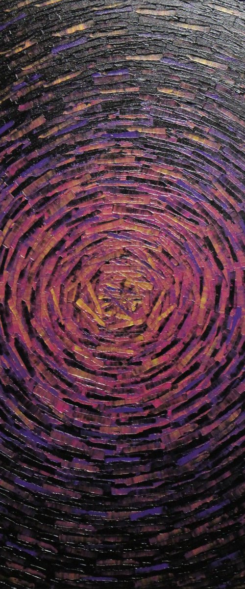 Fragmented Purple Gold Burst by Jonathan Pradillon