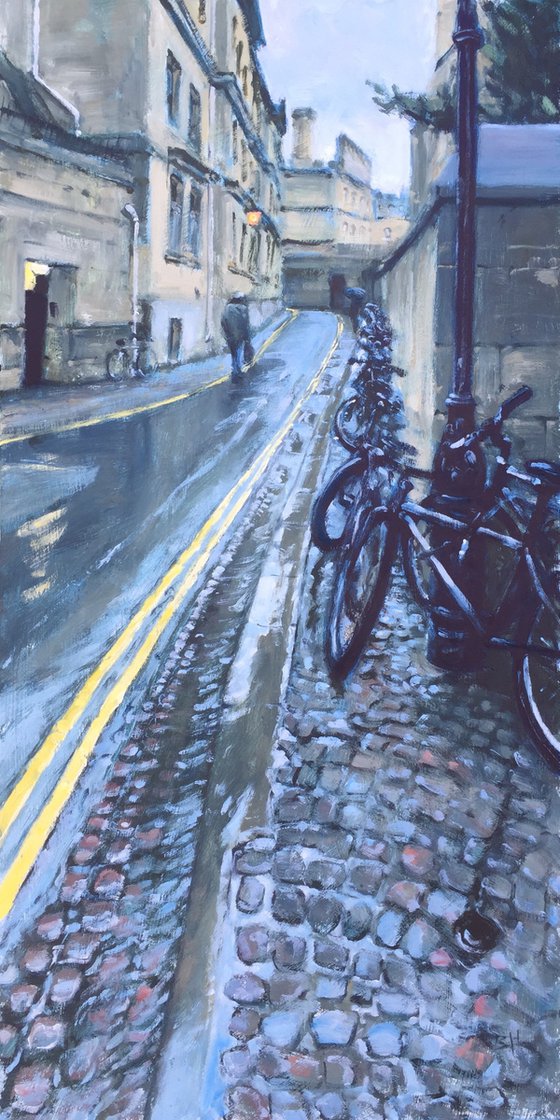 Rainy Day, Queen's Lane, Oxford