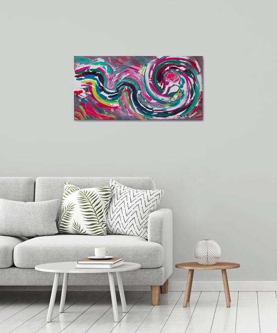 Color of emotion, 100x50 cm