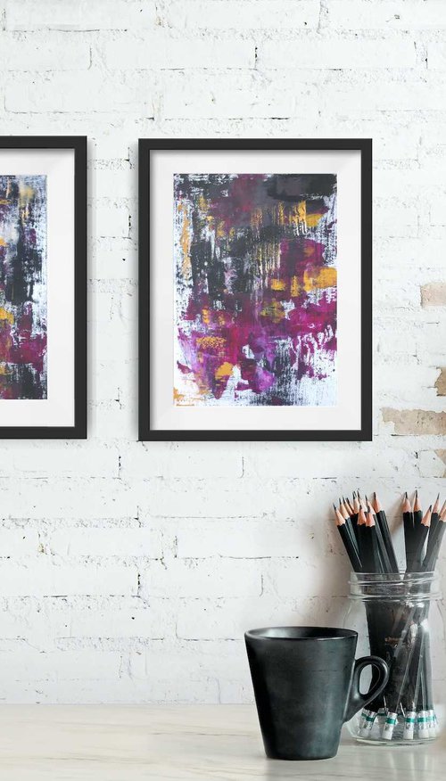 Purple-yellow by Olga Onopko
