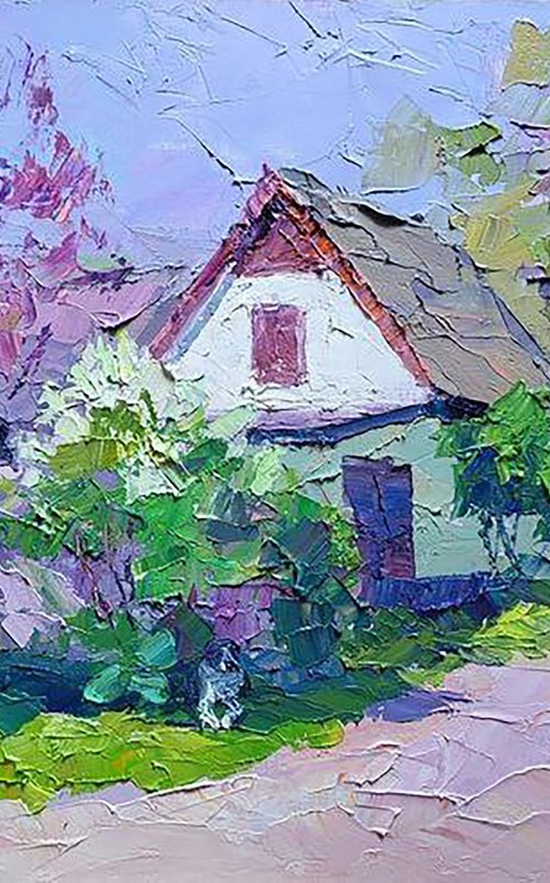 White lilac bush by Boris Serdyuk