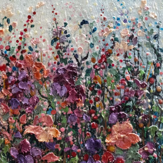 Impressionist Flower Field Art