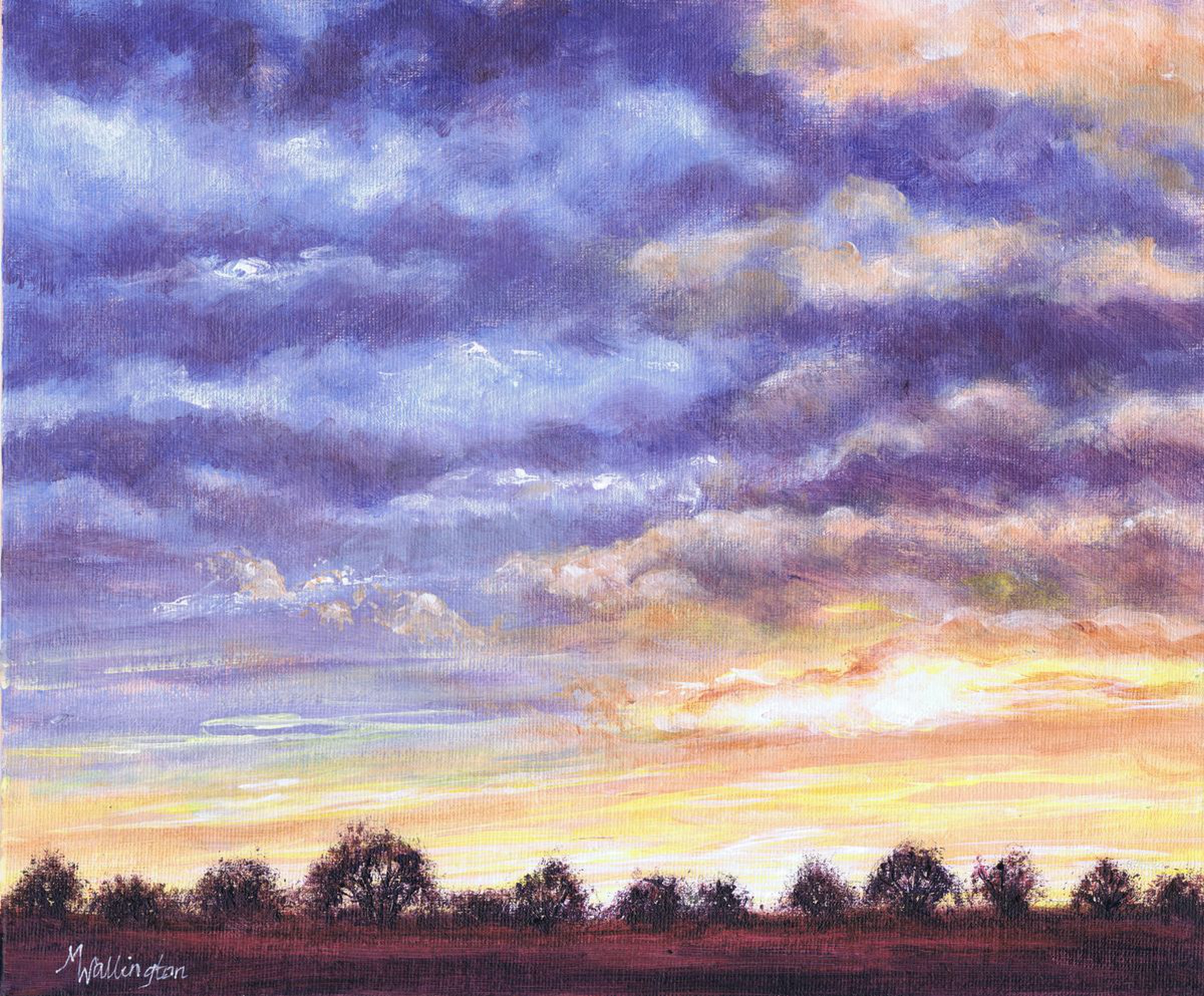 Sunset Sky By Michele Wallington Artfinder
