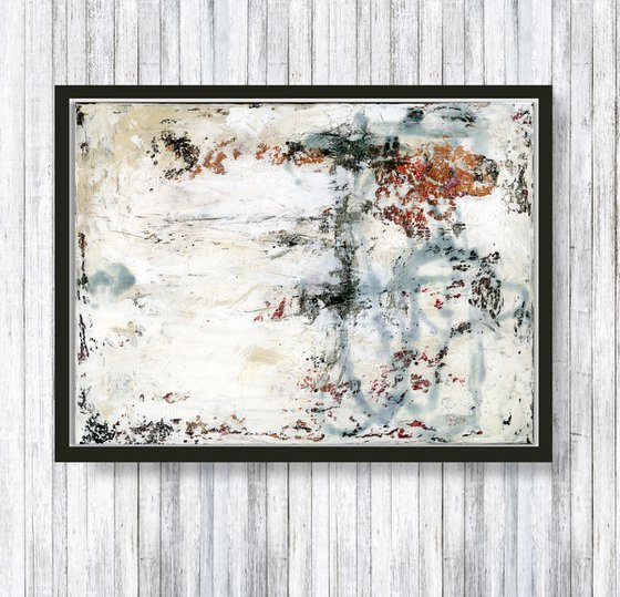 Tranquil Journey  - Abstract Textured Painting  by Kathy Morton Stanion