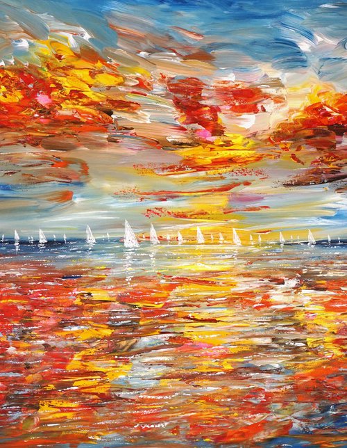 Seascape Sailing Impressions L 1 by Peter Nottrott