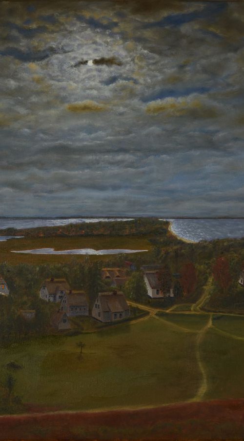 Hiddensee Island in the moonlight by Frank Püschel