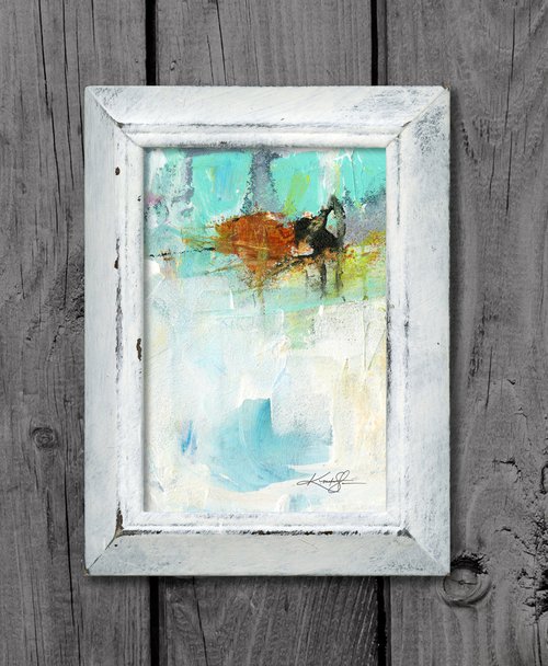 Serenity Abstraction 1 - Framed Abstract Painting by Kathy Morton Stanion by Kathy Morton Stanion