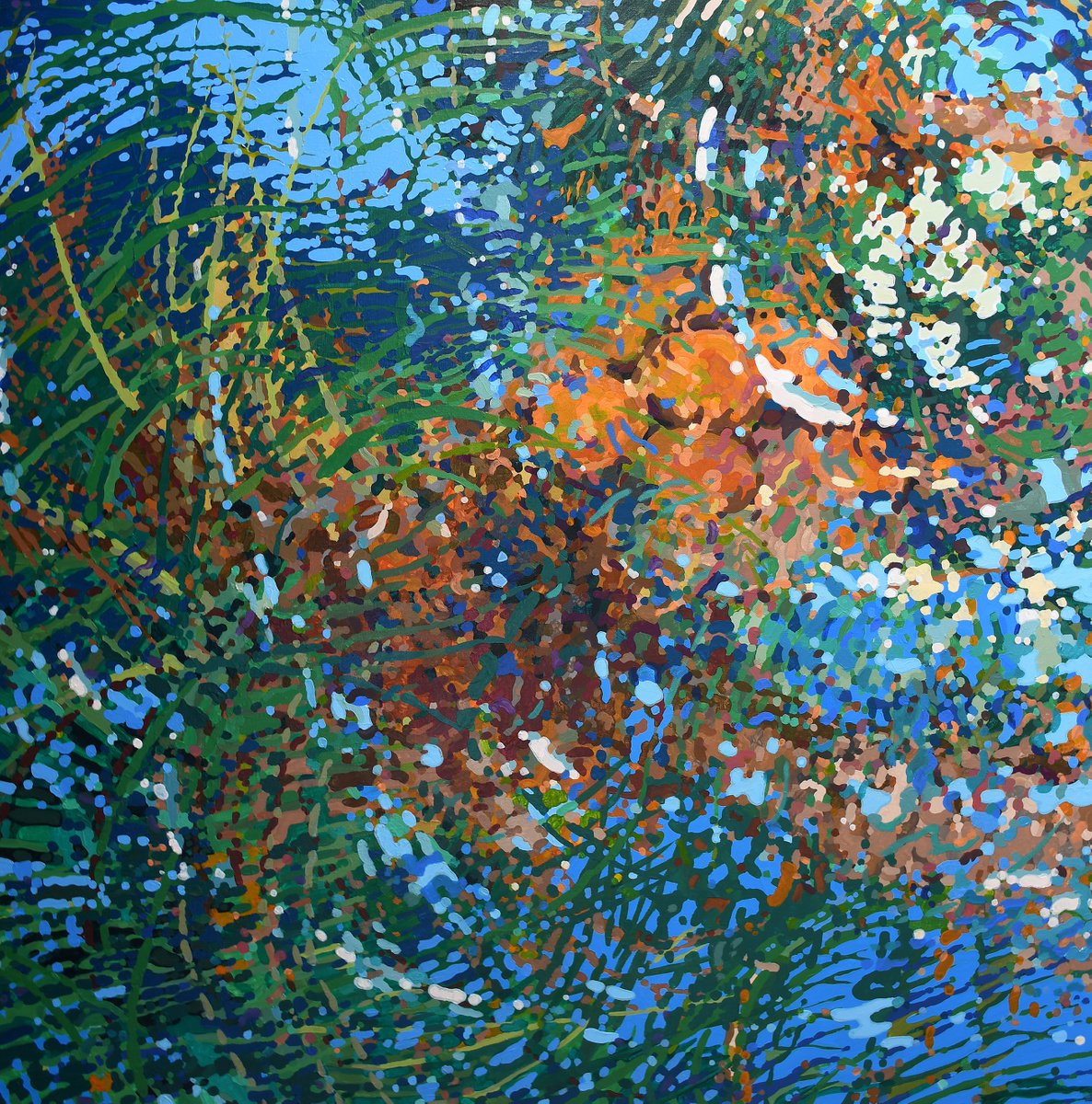 Above Us- Only Sky, 48 x 48 by Margaret Juul